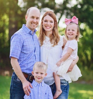 Justin Hancock with family