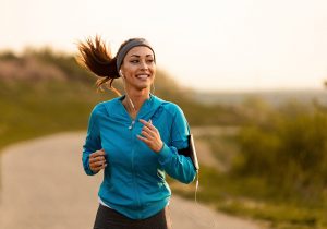 woman jogging