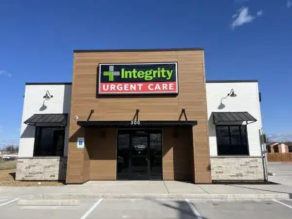 Street view of Integrity Urgent Care Sanger, TX location.