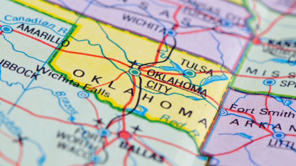 Oklahoma Map.