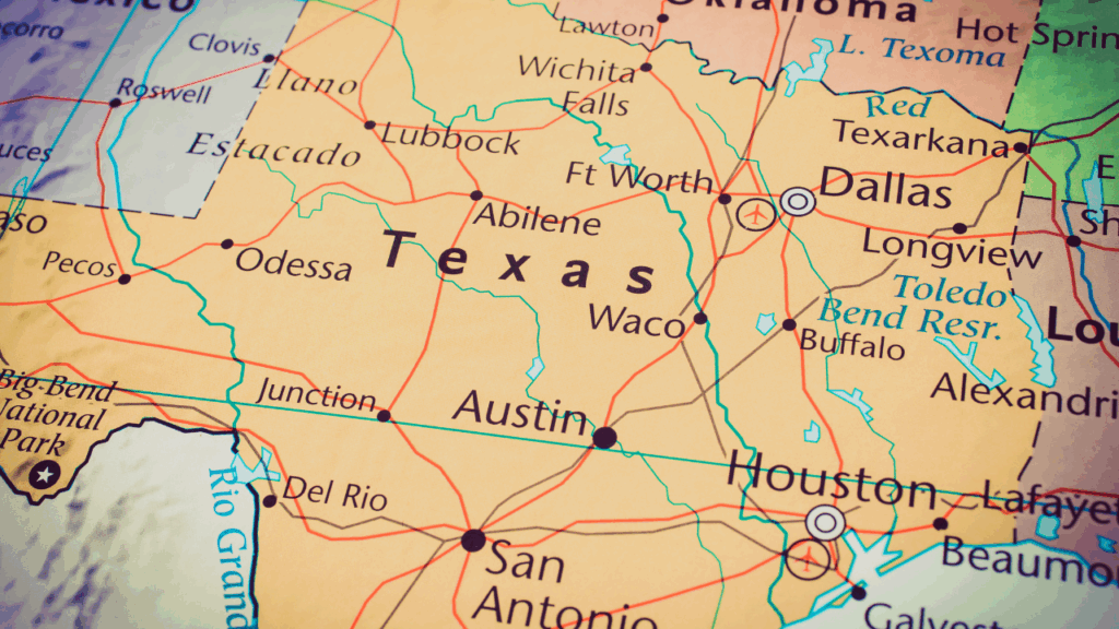 Texas Map.
