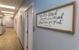 a framed bible verse